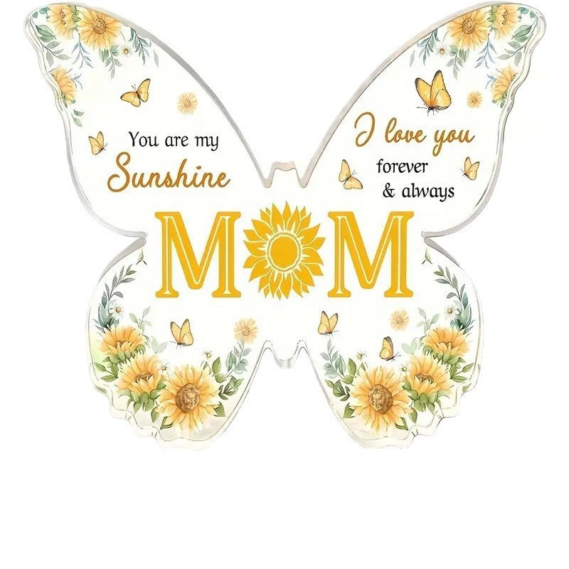 Wholesale Transparent Acrylic Butterfly Ornaments for Family Birthday Gifts Home Office Desktop Ornaments