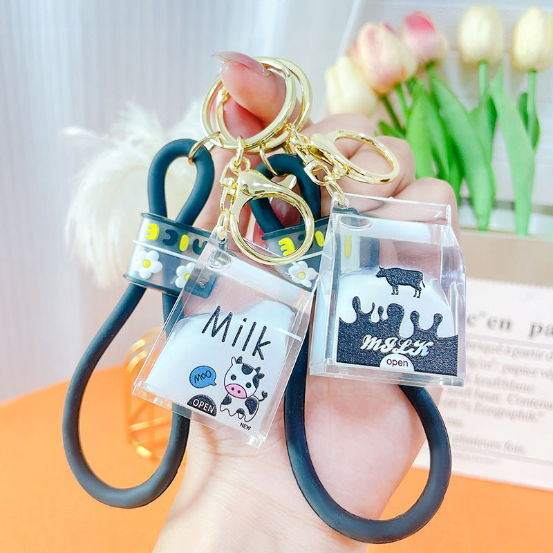 Carton de leche al por mayor lindos llaves acrílicos