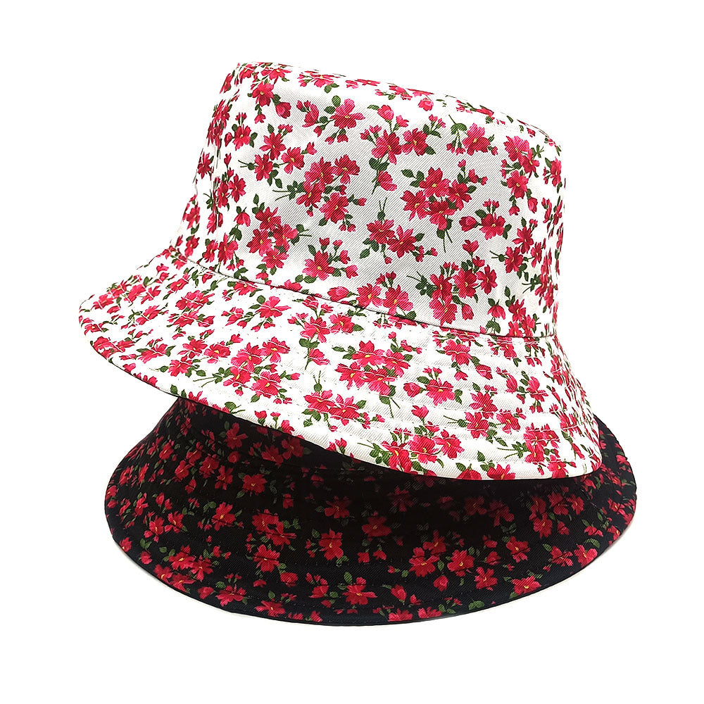 Wholesale Small Floral Double-sided Sunshade Bucket Hat