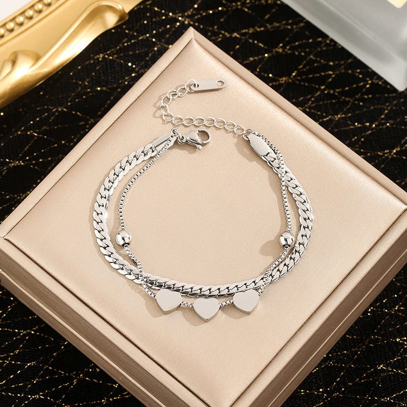 Wholesale Multi-layer Wound Titanium Steel Bracelet