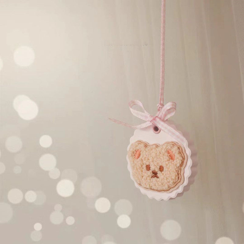 Wholesale Gypsum Teddy Bear Car Aromatherapy Pendants