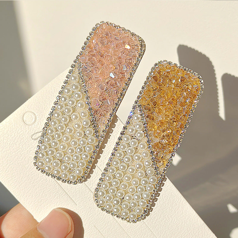 Wholesale Pearl Crystal Splicing Hair Clips