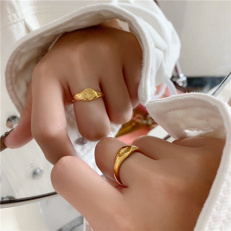 Wholesale 18k Stainless Steel Aperture Ring