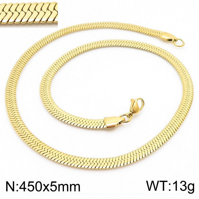 Wholesale personalized blade titanium steel necklace bracelet