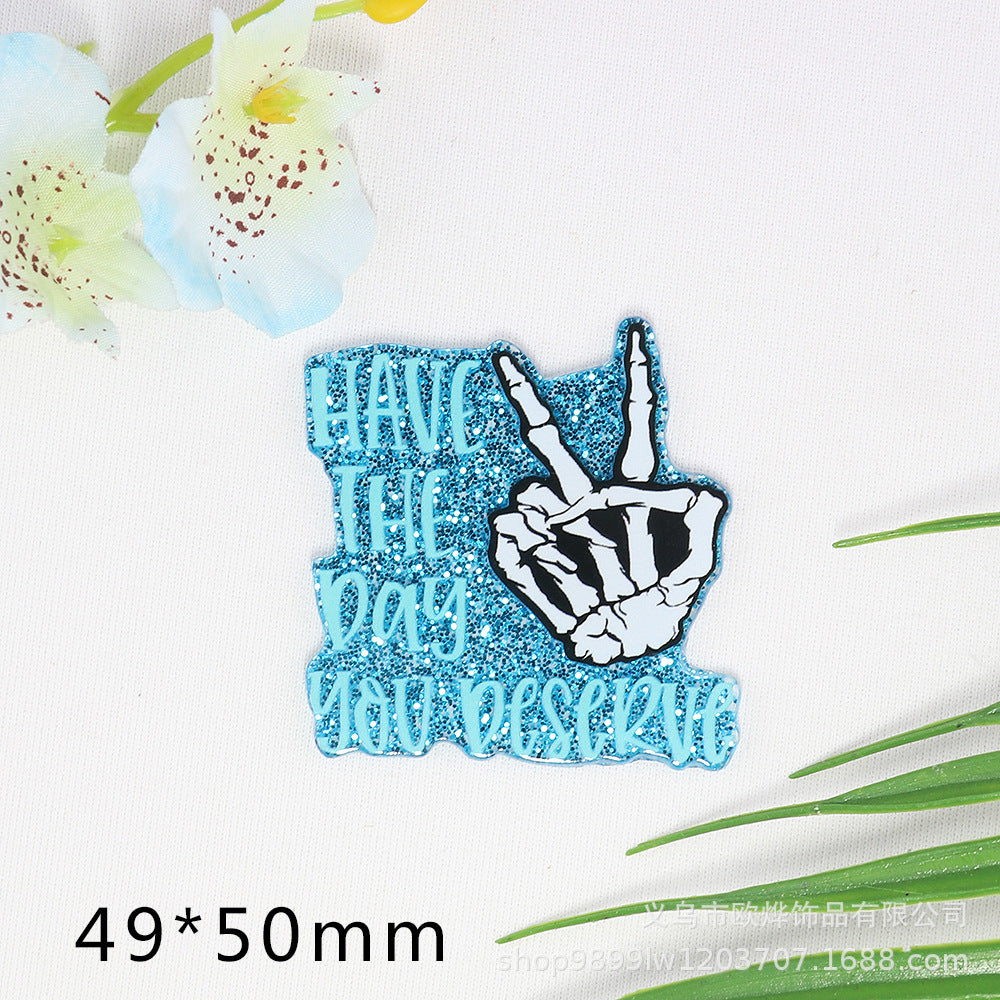 Wholesale 10pcs Cute Acrylic DIY Patch Accessories