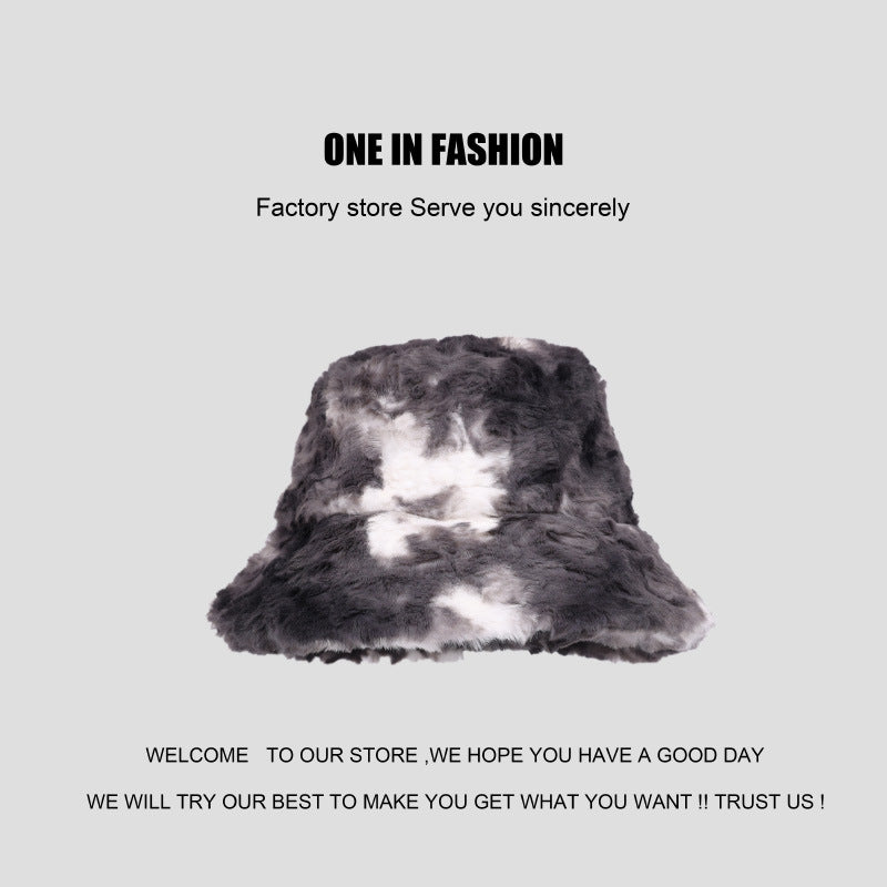 Wholesale Tie Dyed Plush Vintage Fisherman Hats