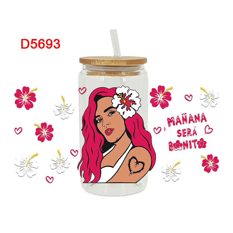 Wholesale Cartoon Cute Trendy Character Theme 16oz Cup UV DTF Wraps