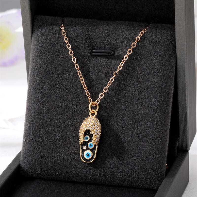 Collares de aleación de circón micro pavimentante para el ojo de los ojos al por mayor