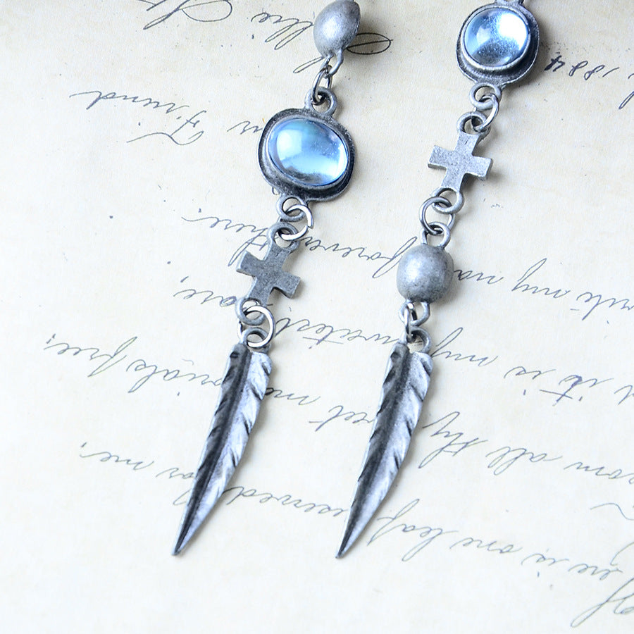 Wholesale Bohemian Wind Su Feather Earrings