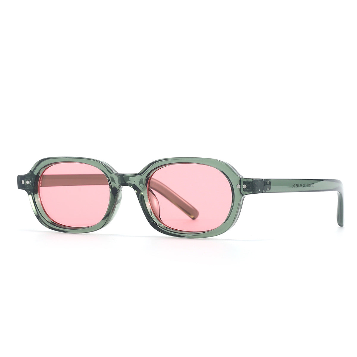 Wholesale Retro UV resistant oval shaped small frame sunglasses