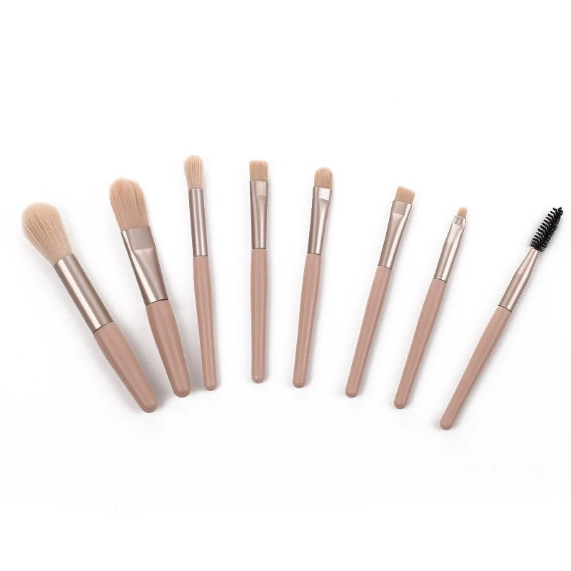 Wholesale 8pcs Soft Bristle Mini Matte Makeup Brush Set