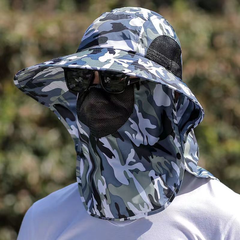 Wholesale Anti-UV and Waterproof Travel Face-covering Neck Cap for Men