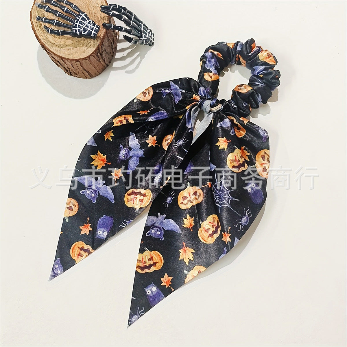 Wholesale  hair accessories ghost bat ribbon pumpkin hair ring