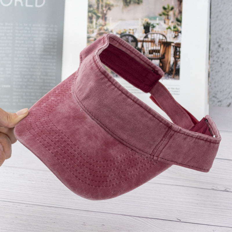 Wholesale Washed hollow hat summer outdoor sports breathable retro old baseball cap