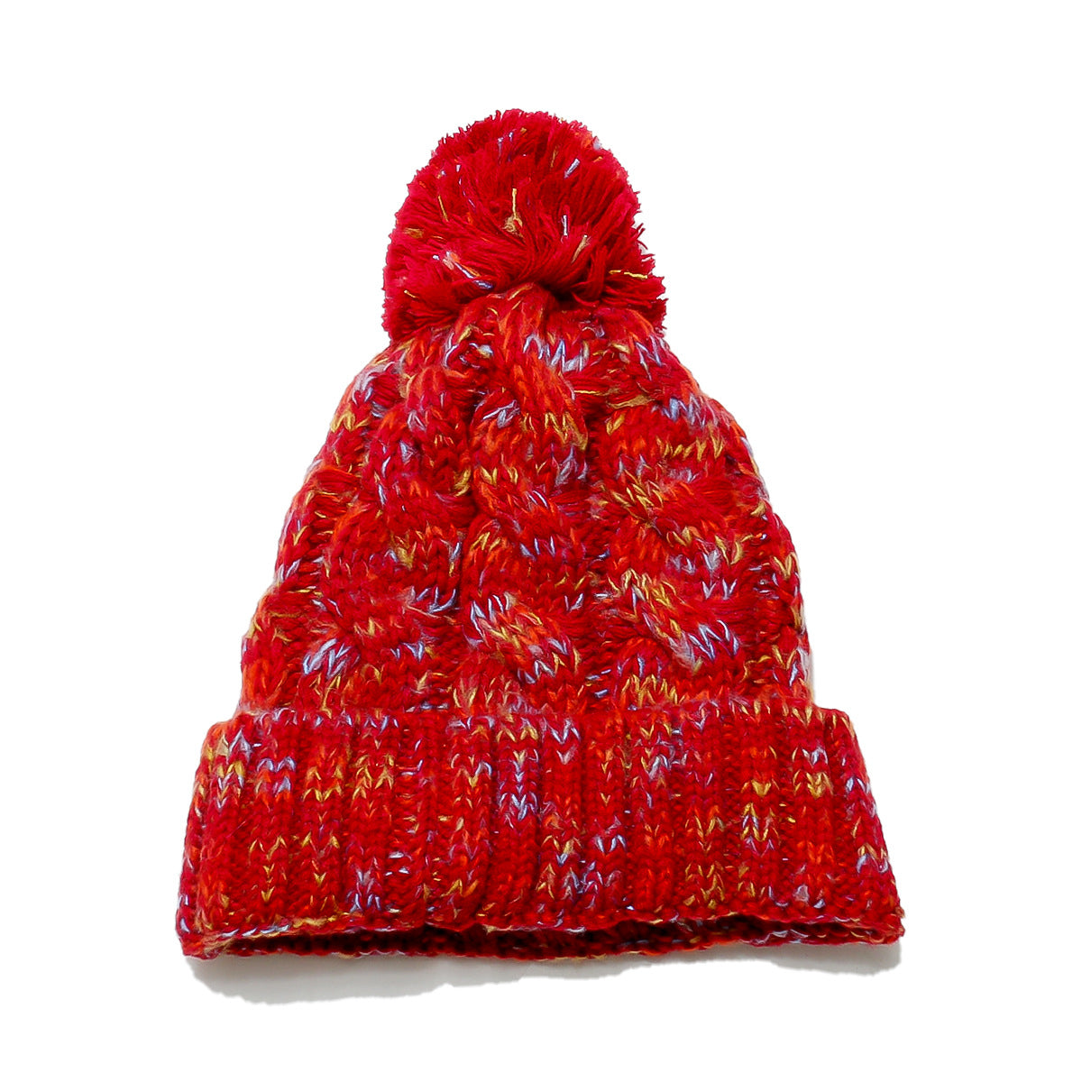 Wholesale Autumn and Winter New Outdoor Fleece Thickened Plaid Knit Hat for Women