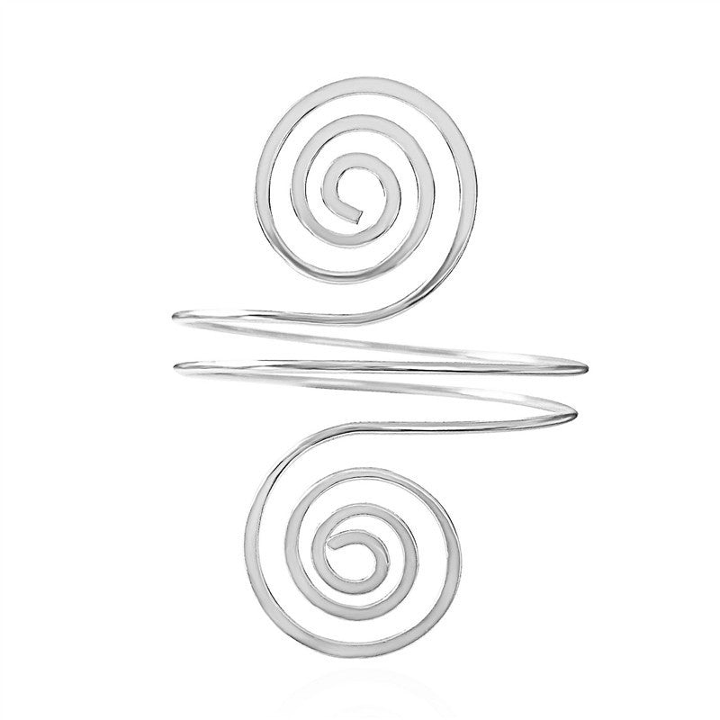 Wholesale Geometry Six Piece Set Exaggerated Leaf Metal Bracelet