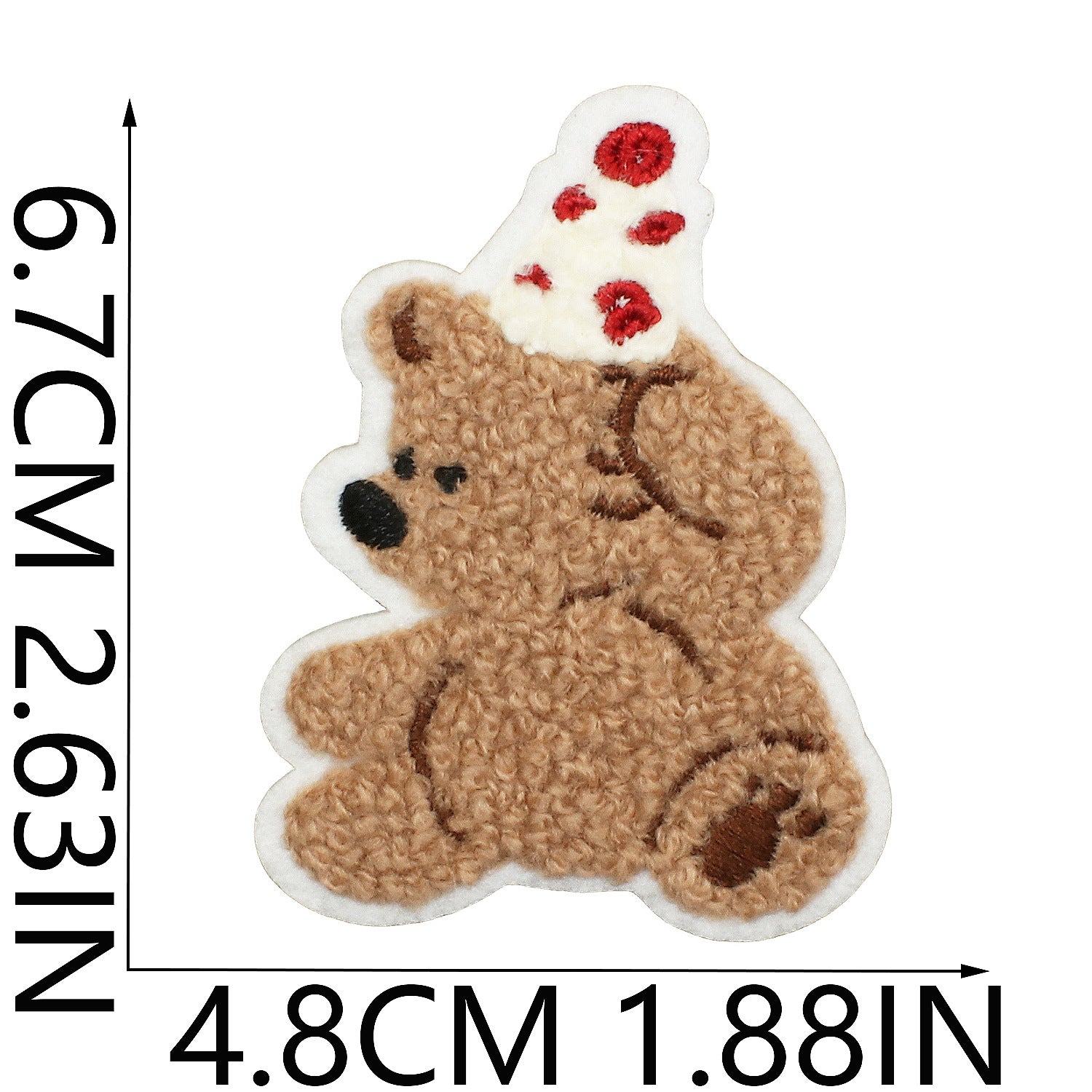 Wholesale Bow Bear Embroidered Cloth DIY Patches