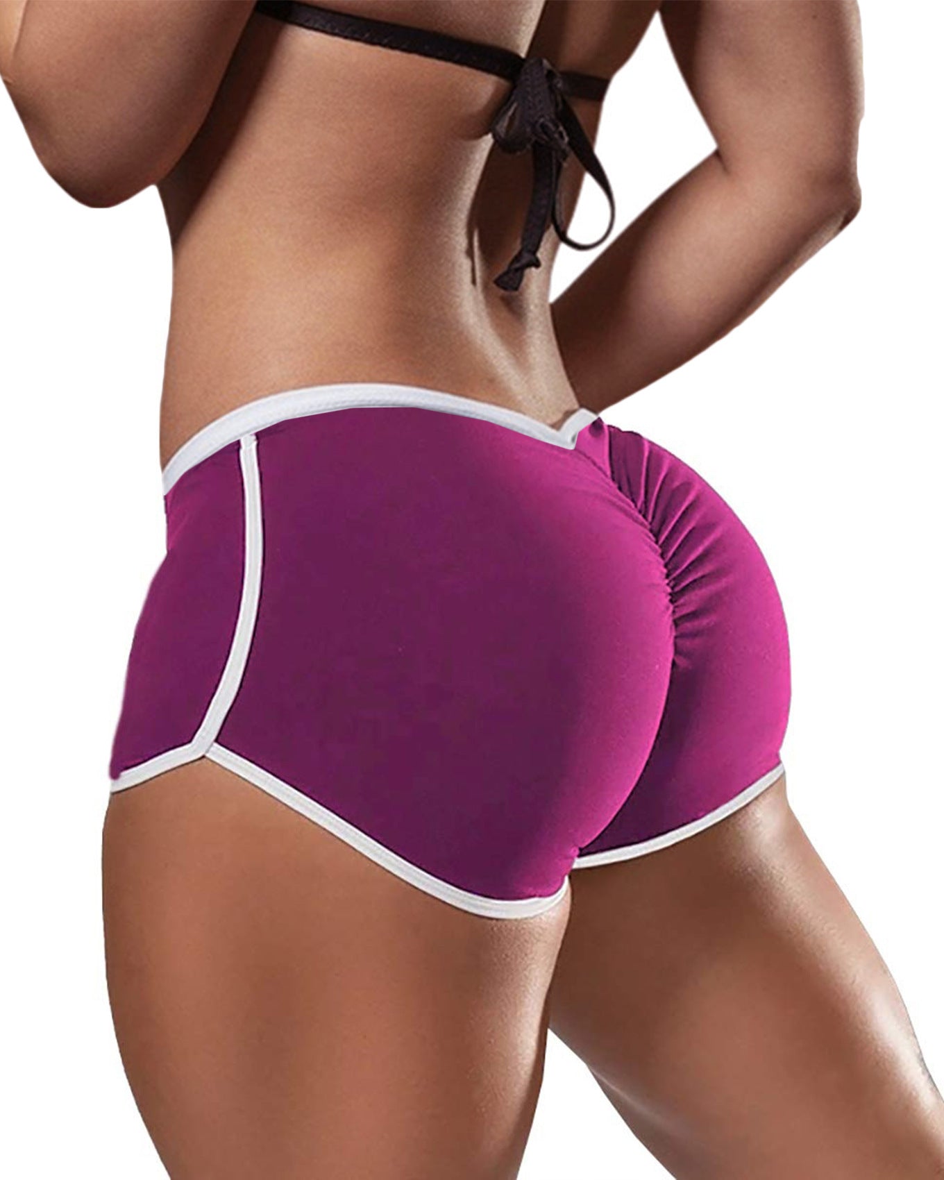 Wholesale Large Size Sexy Solid Color Low Waist Sports Hip Pants