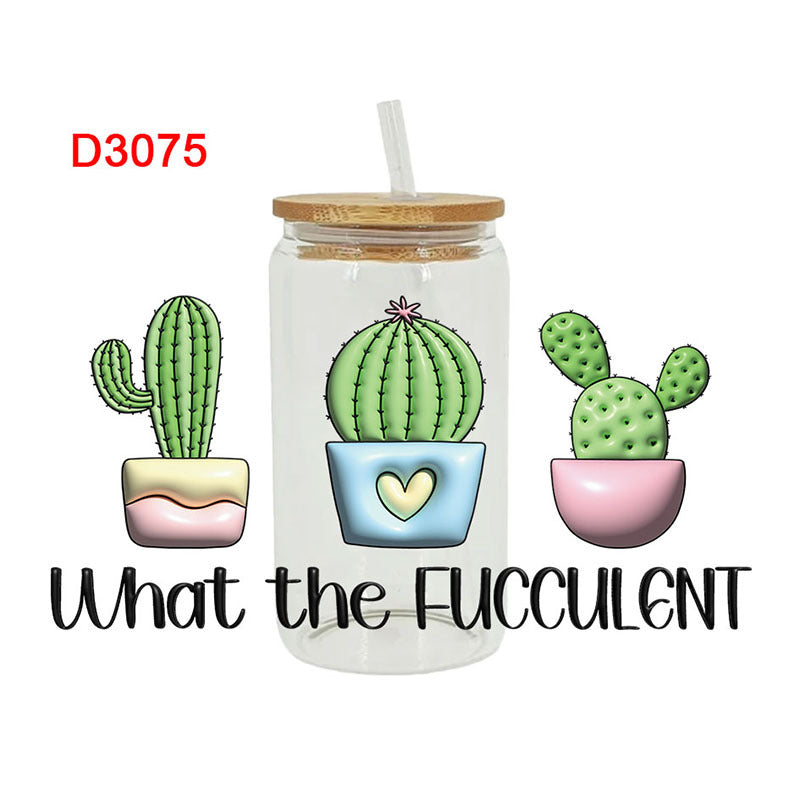 Wholesale  Cartoon printing heat 16oz Cup UV DTF Wraps