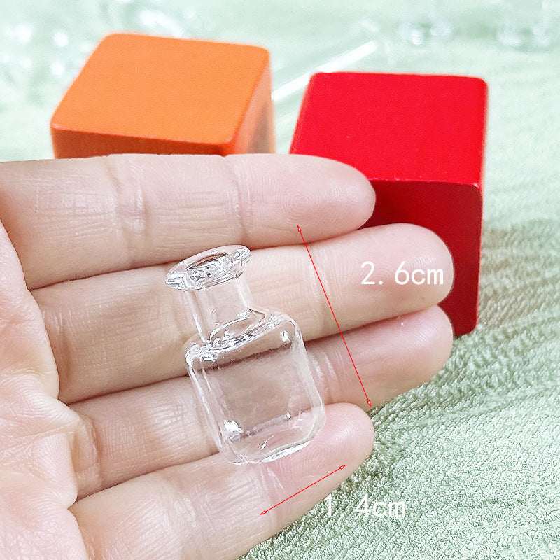 Wholesale 10pcs Doll House dollhouse Simulation Scene Furniture Ornaments Mini Micro Glass Bottle Small Accessories Crafts