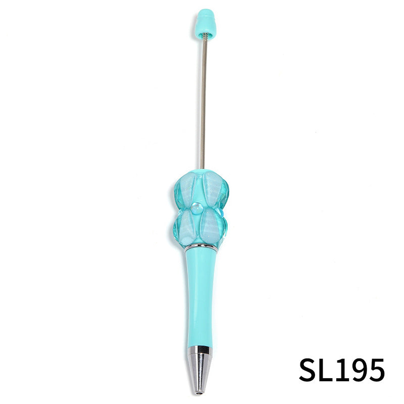 Wholesale Heavy creative color petal  beads diamond  beadable pen