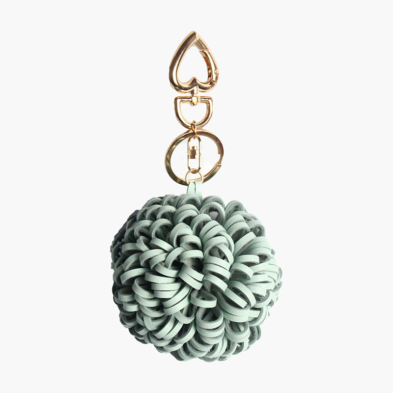 Wholesale Genuine Leather Tassel Personalized Keychain