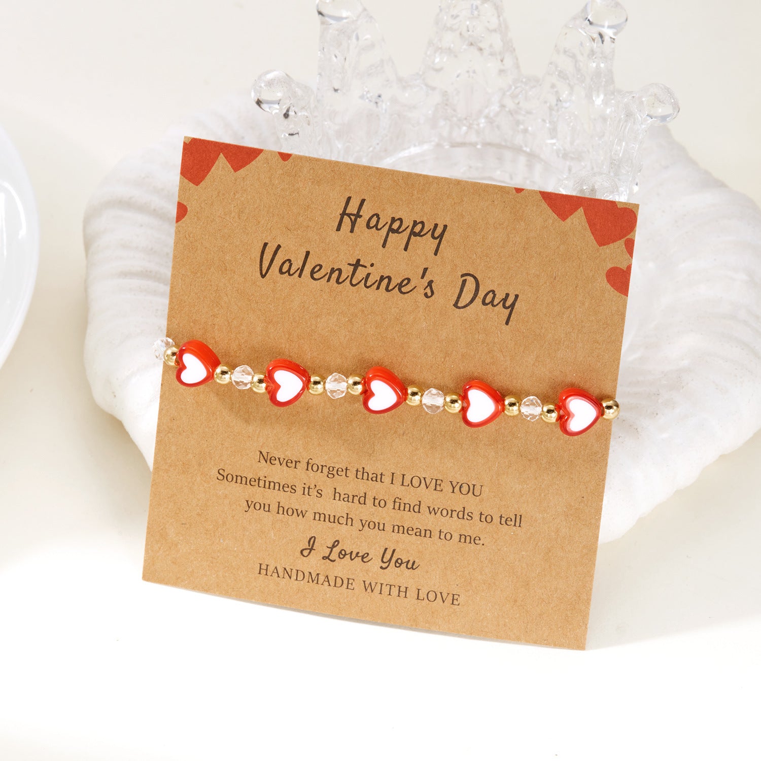 Wholesale Soft Ceramic Valentine' s Day Multi Color Love Bracelet
