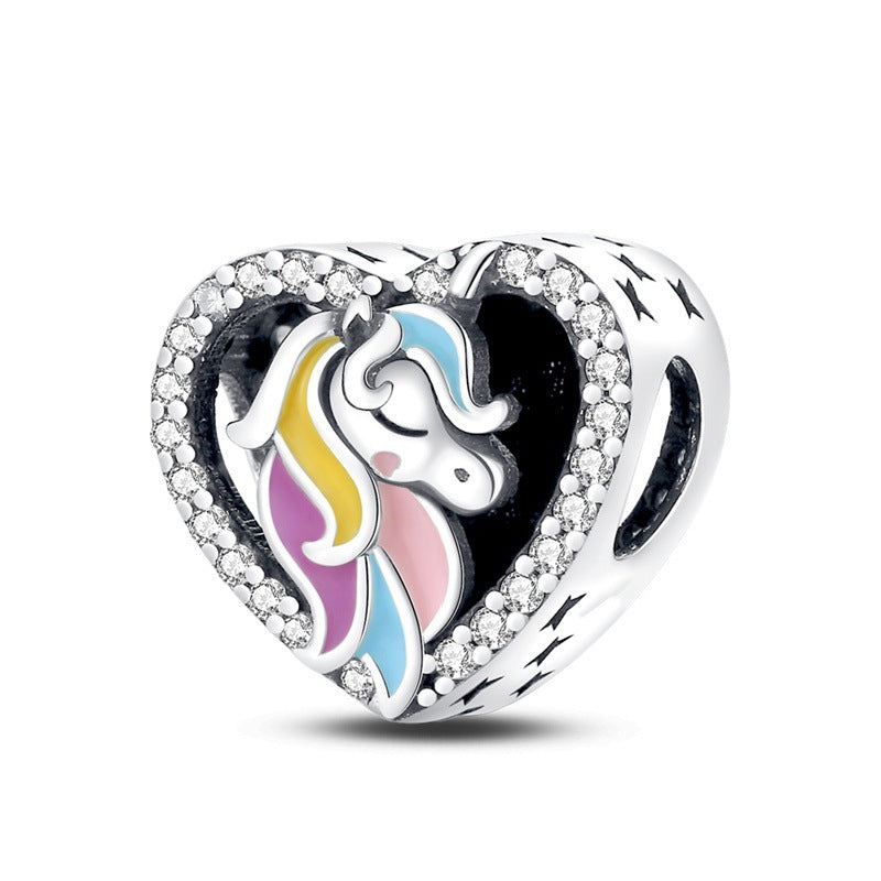 Wholesale Flowers fruits animals diverse hearts silver plated Charms