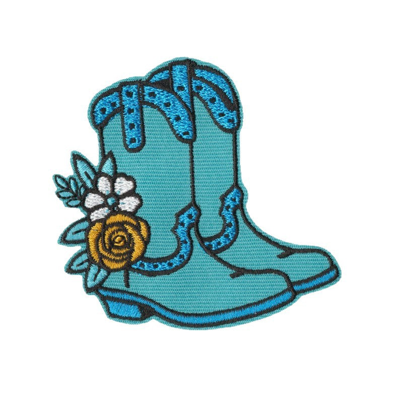 Wholesale Embroidered Western Cowboy Patch Set Of 9 Chic Clothing And Cap Decorative Accent DIY Craft Fashion Accessory For Boutique Resale