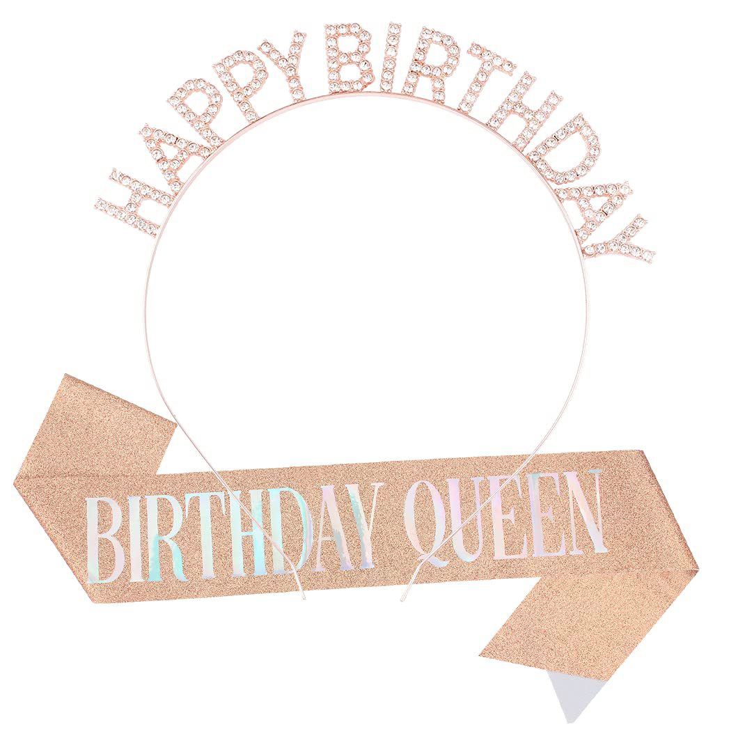 Wholesale BIRTHDAY Party Glitter Colorful Shoulder Belt Ceremony Belt Crown