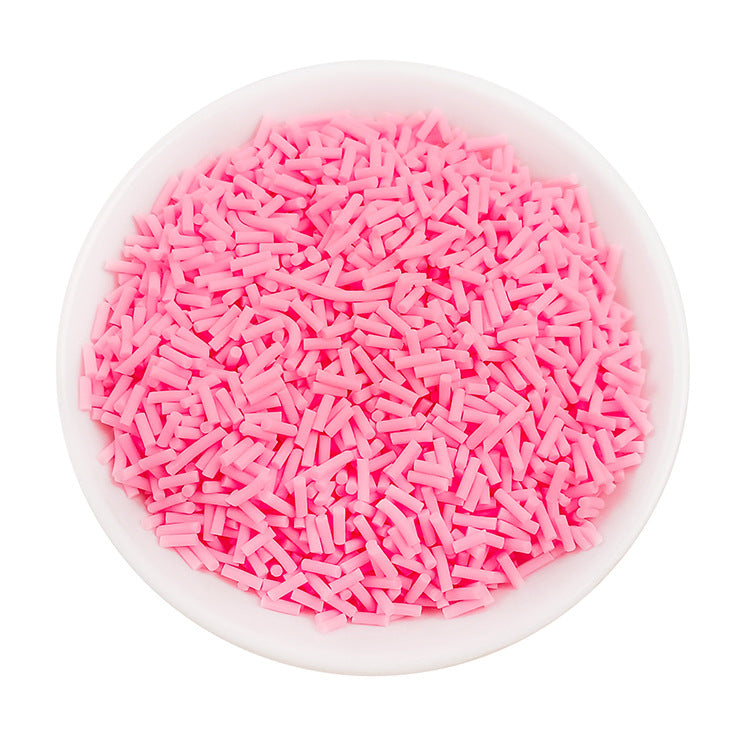 Wholesale Simulation soft clay long strip sugar granules 50 grams chocolate handmade materials