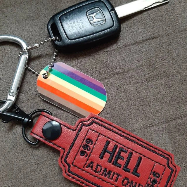 Wholesale Leather Tag Keychain