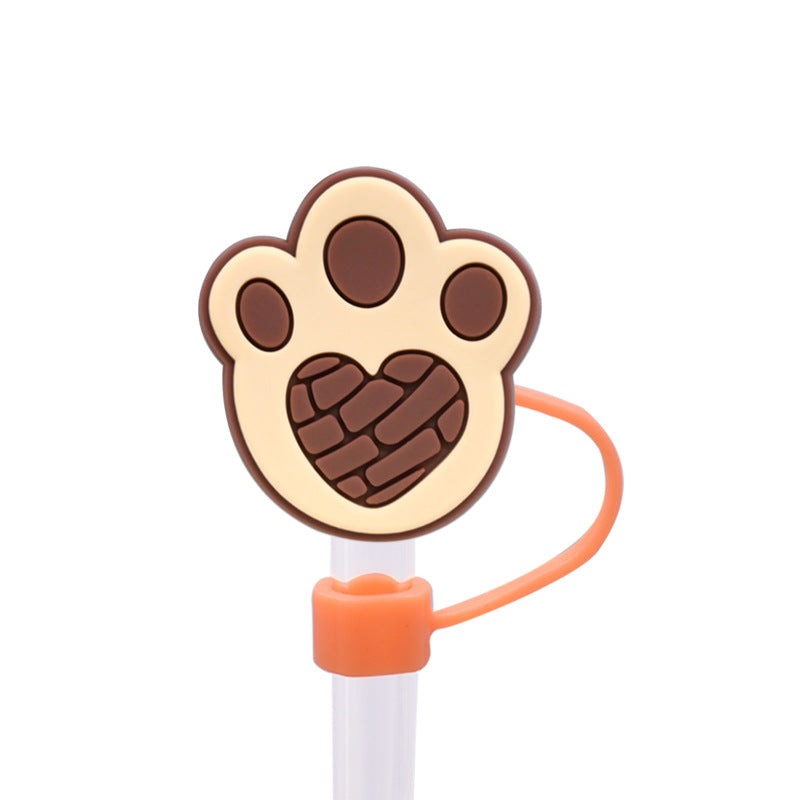 Wholesale Random 100pcs 10M  bread dust plug straw hat creative DIY cup straw accessories