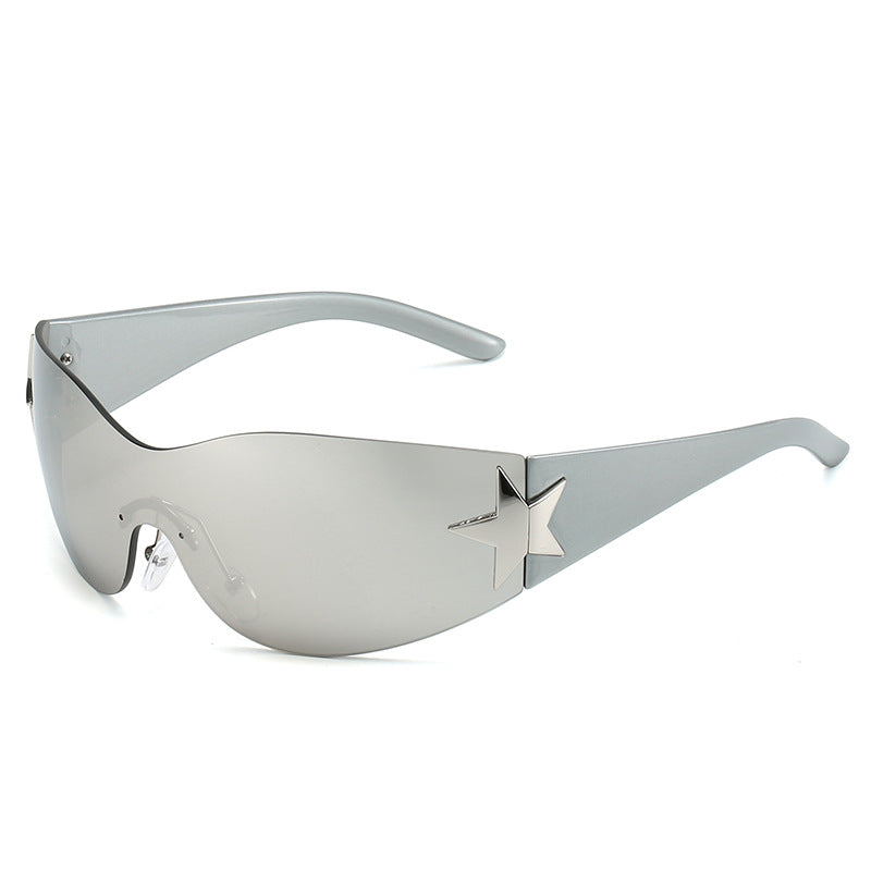 Wholesale One-piece Five-pointed Star Sunglasses