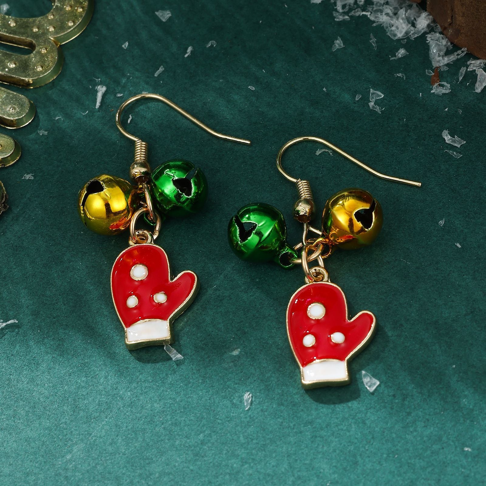 Wholesale Christmas Santa Snowman Bell Earrings For Women Zinc Alloy Party Wear Fashion Accessory