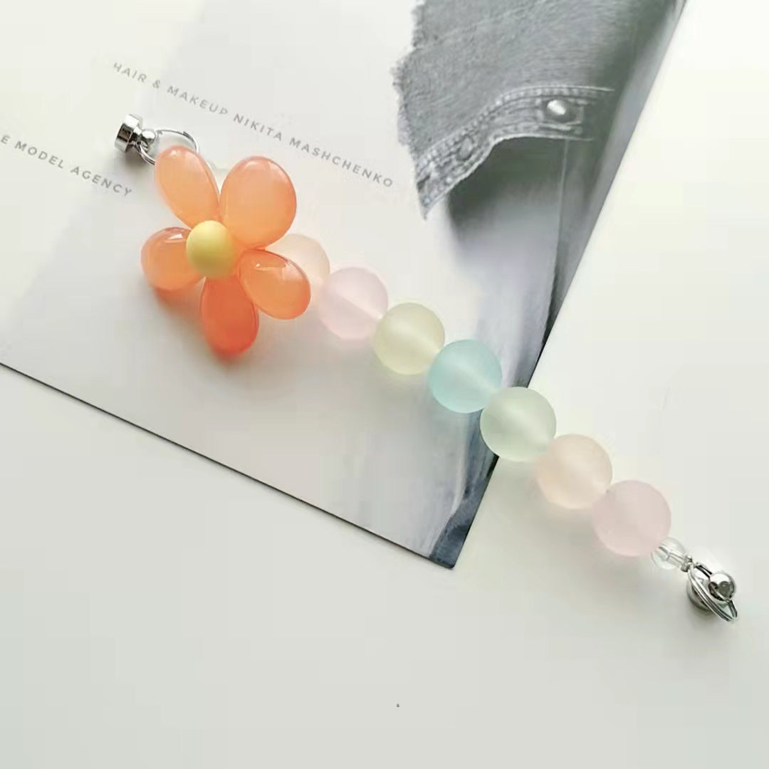 Cadena de telefonía móvil de flores acrílicos al por mayor