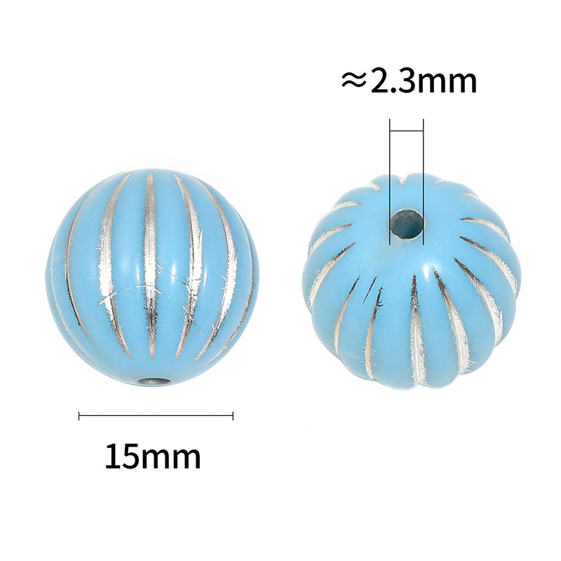 Wholesale 100pcs/pack 15mm acrylic lantern beads diy loose beads