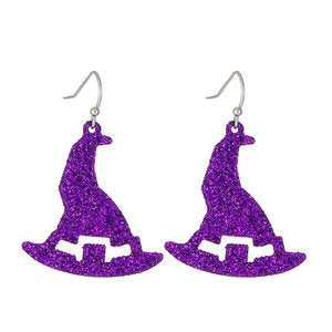 Wholesale  Devil Bat  Pumpkin Earrings For Women Alloy Electroplated Jewelry Accessory Trendy Party Gift Boutique Resale