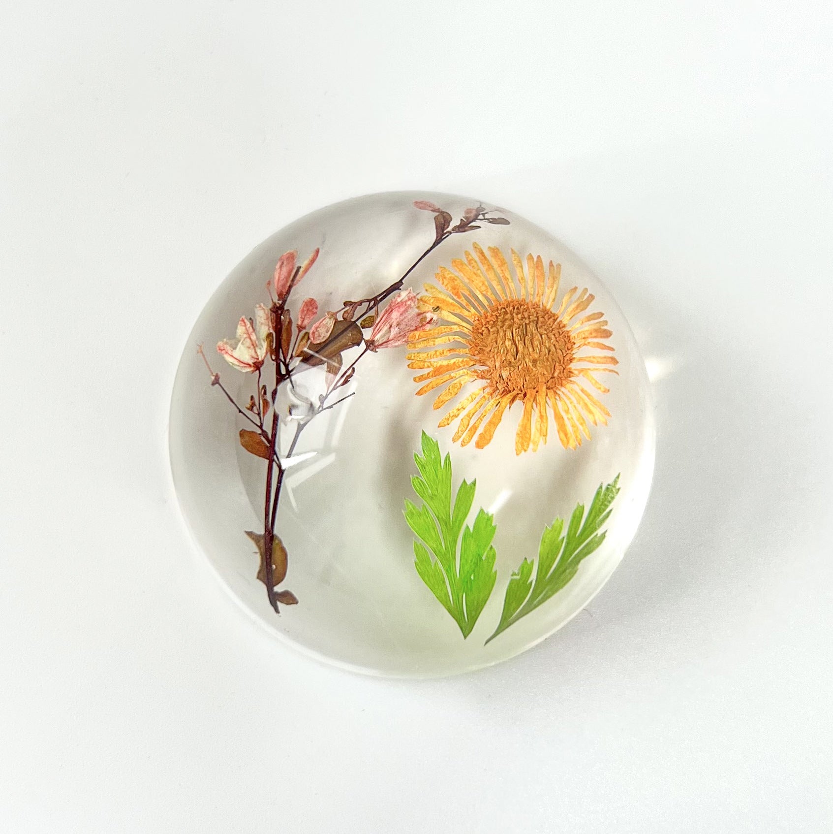 Wholesale 6pcs Creative 47mm Hemisphere Resin Crafts Embossed Ornaments