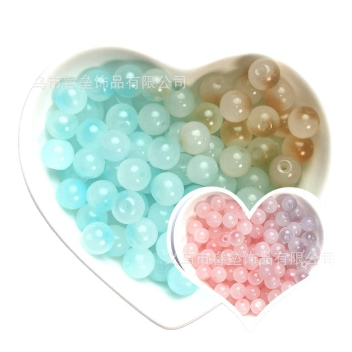 Wholesale 50pcs Ultraviolet light-changing glass beads  Acrylic Beads