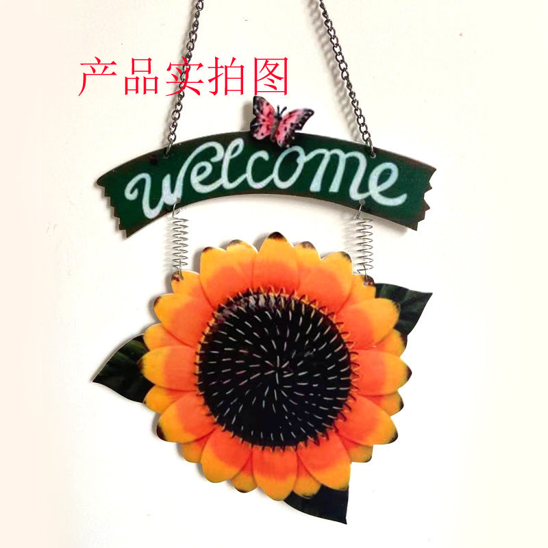 Wholesale Acrylic Sunflower Welcome Sign Decorations