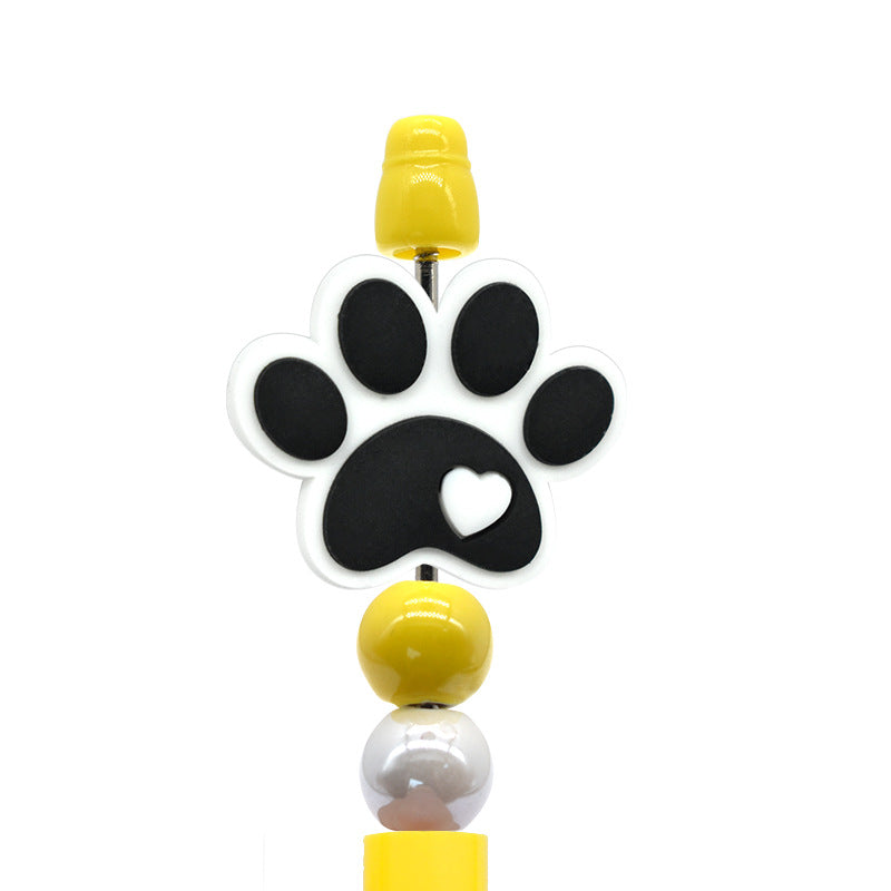 Wholesale Random 100pcs/pack Cartoon Dog Footprint Beads  Focal Beads