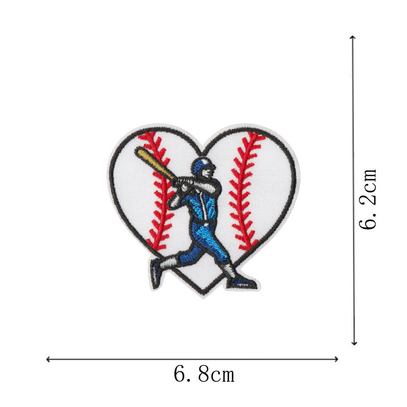 Wholesale Bow Cartoon Baseball DIY Patches