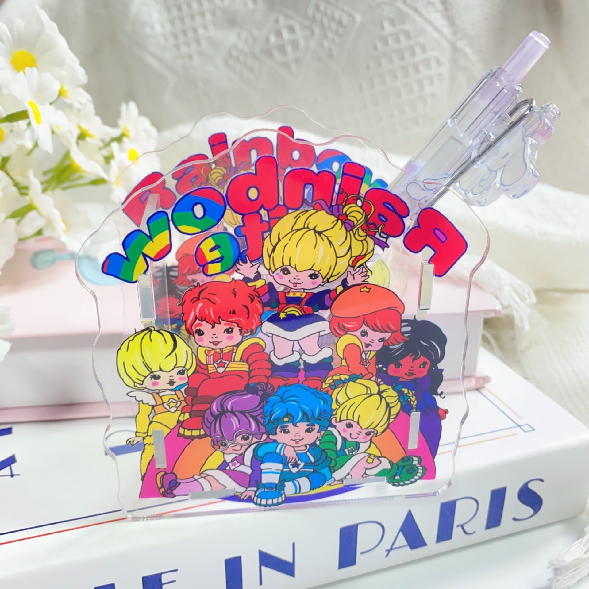 Wholesale  Creative Cute Cartoon Acrylic Pen Holder  OLY Exclusive