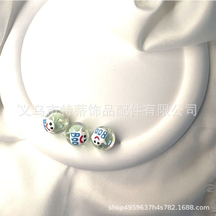 Cuentas de perlas de goteo de aceite hueco de 10 piezas al por mayor