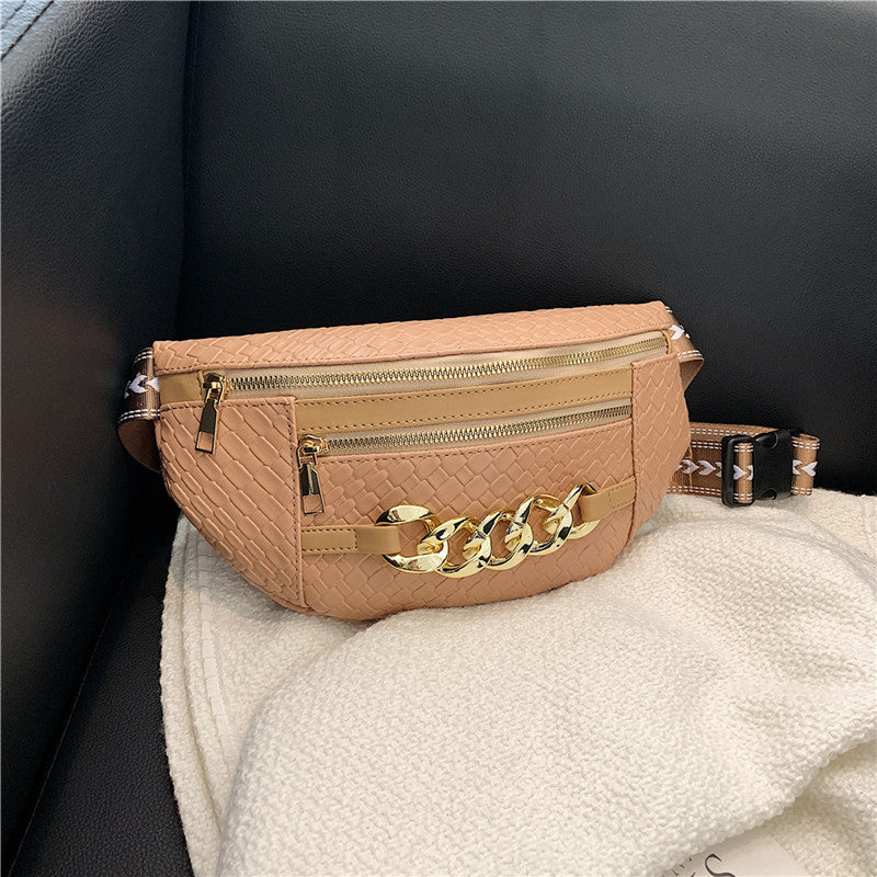 Wholesale PU Multi Compartment Casual Chest Bags