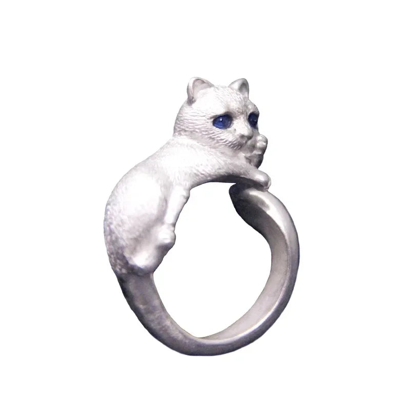 Wholesale Simple cute kitten ring for women