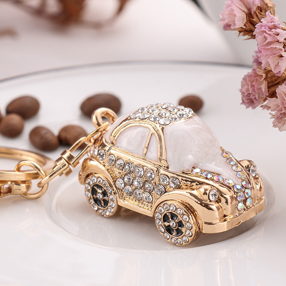 Wholesale Metal Car Diamond Inlaid Creative Keychains