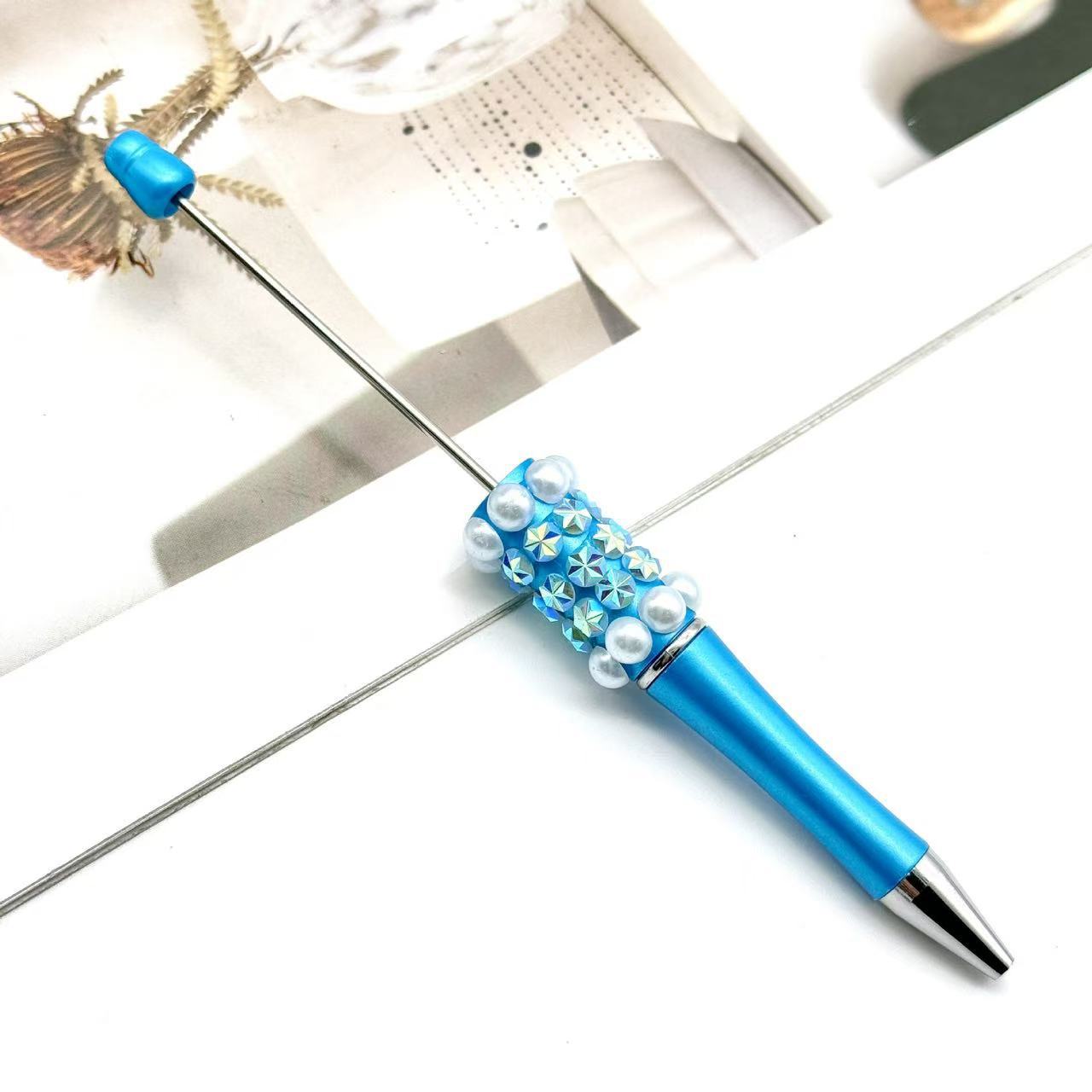 Wholesale Colorful fireworks bead pen ballpoint pen