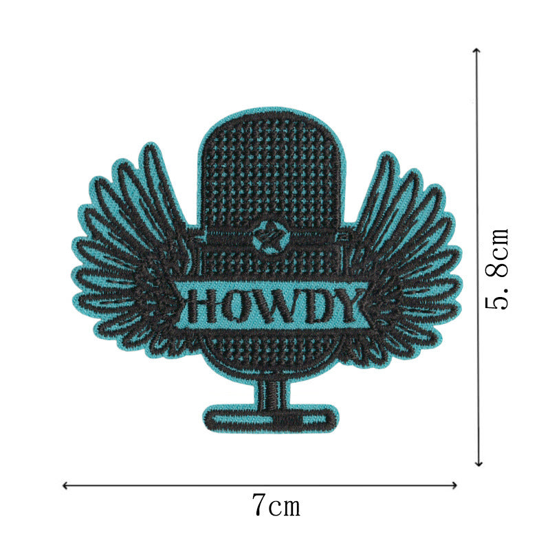 Wholesale Cartoon Cowboy Boot Embroidered Patches Iron On DIY Fashion Accessory For Clothing Gift Boutique Resale